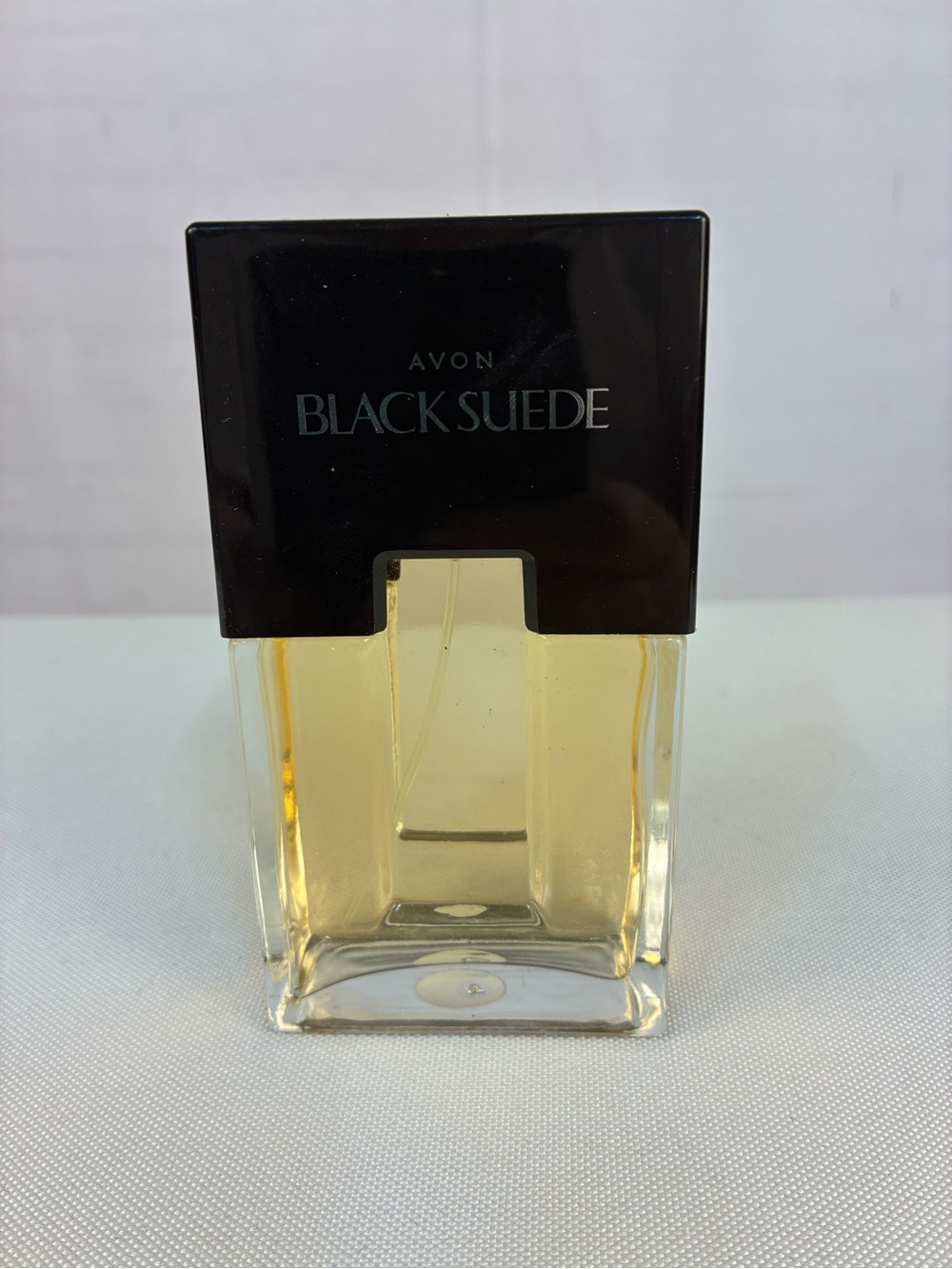 Vintage Avon Black Suede Cologne Spray 4 Oz